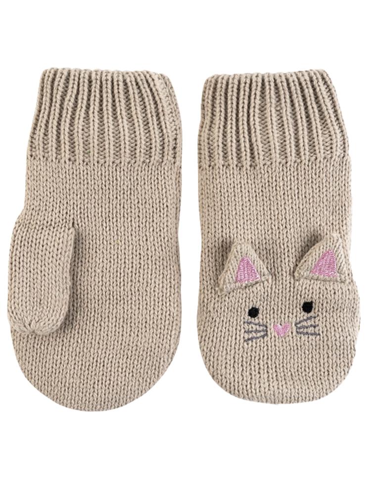 Zoocchini - Kids Knit Mittens - Kallie The Kitten 12 to 24 months - Stylemykid.com