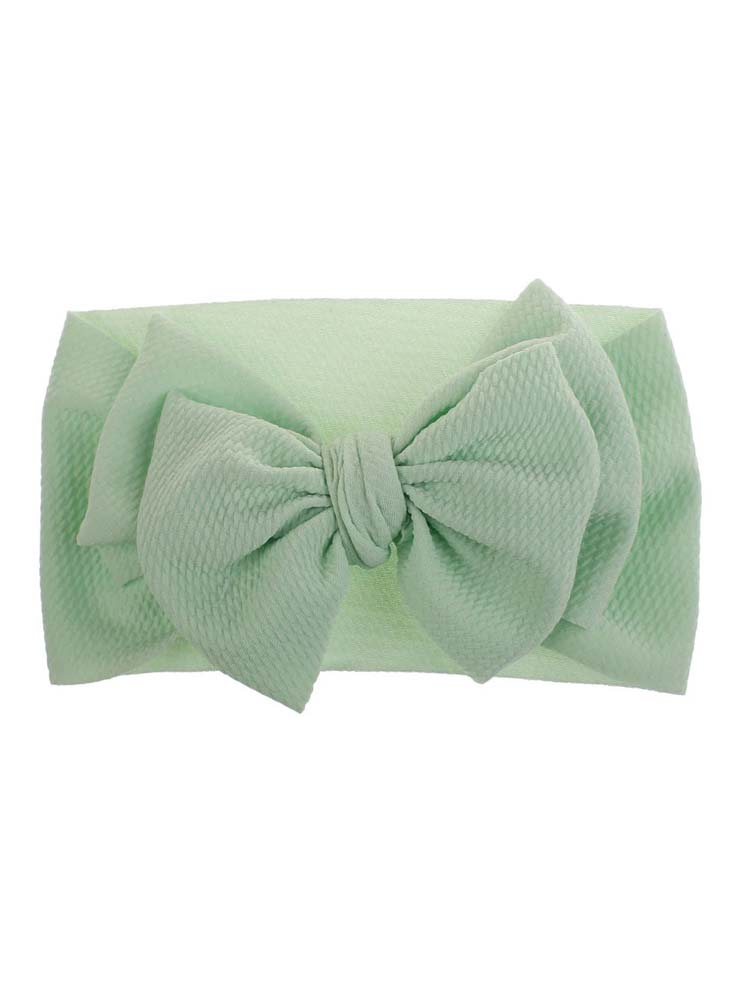 Large Bow Hair Band Headwear for Baby Girls and Toddlers - Mint Green - Stylemykid.com