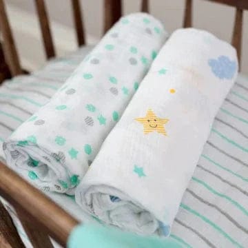 Muslin Swaddle For Baby By Lulujo Dreamland