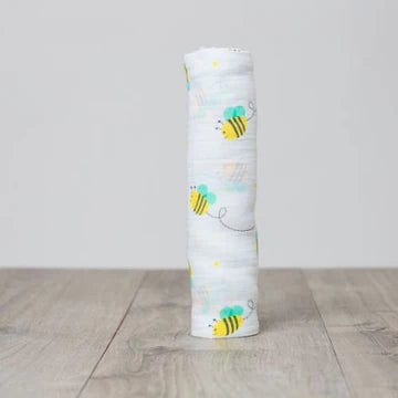 Muslin Swaddle For Baby By Lulujo Bumble Bee