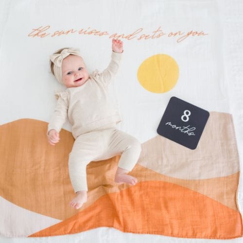 Swaddle And Cards First Year For Baby By Lulujo Sun Rises