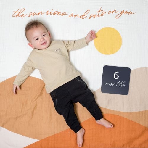 Swaddle And Cards First Year For Baby By Lulujo Sun Rises