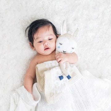Muslin Lovie For Baby By Lulujo Llama
