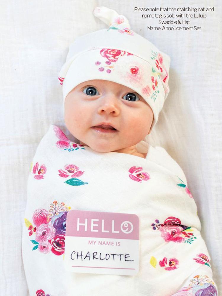 Swaddle Blanket For Baby By Lulujo Posies