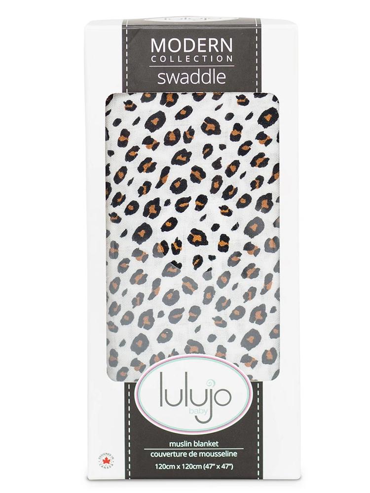 Swaddle Blanket For Baby By Lulujo Leopard