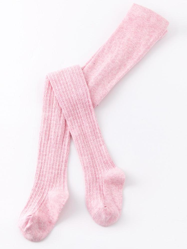 Girls Ribbed Knit Tights - Pink 5 to 8 years - Stylemykid.com