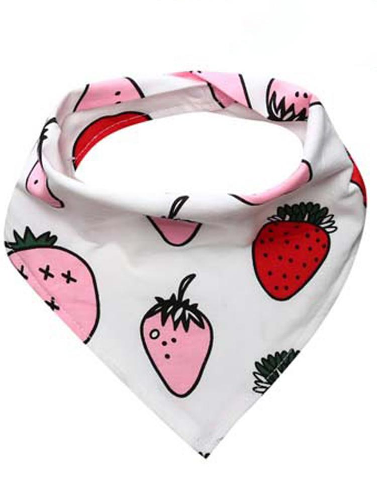 Girls Headband & Bib Set - Strawberry 0-2Y - Stylemykid.com