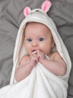Zoocchini - Animal Cotton Baby Hooded Towels - Lola the Lamb - 0-2 Years - Stylemykid.com