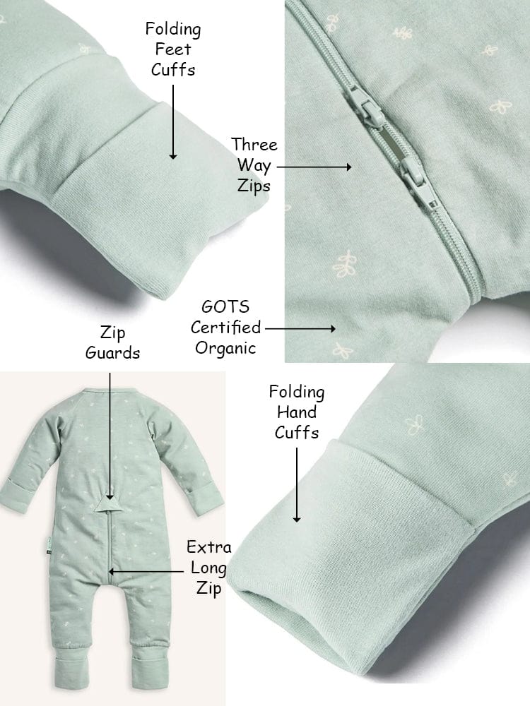 Layers Long Sleeve Sleepsuit 0.2 Tog For Baby By ergoPouch Berries