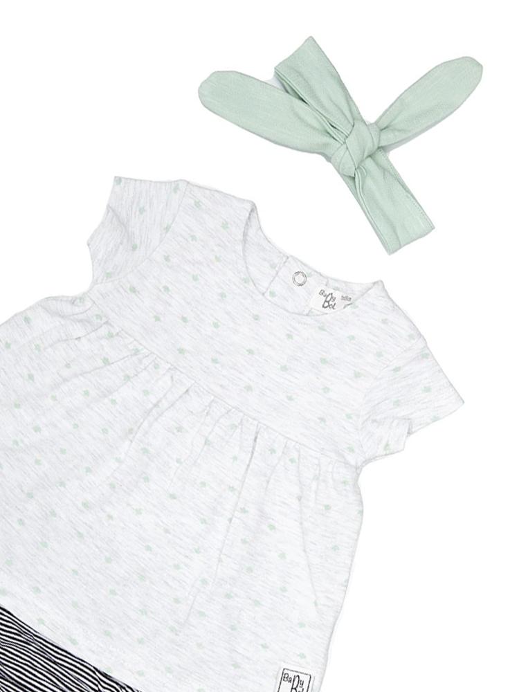 Babybol - Fluttering Leaves Dress, Knickers & Headband Baby 3 Piece Outfit Newborn to 18M - Stylemykid.com