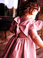 Pretty Pink Tie Bow Back Girls Party Dress - 6m to 4y - Stylemykid.com