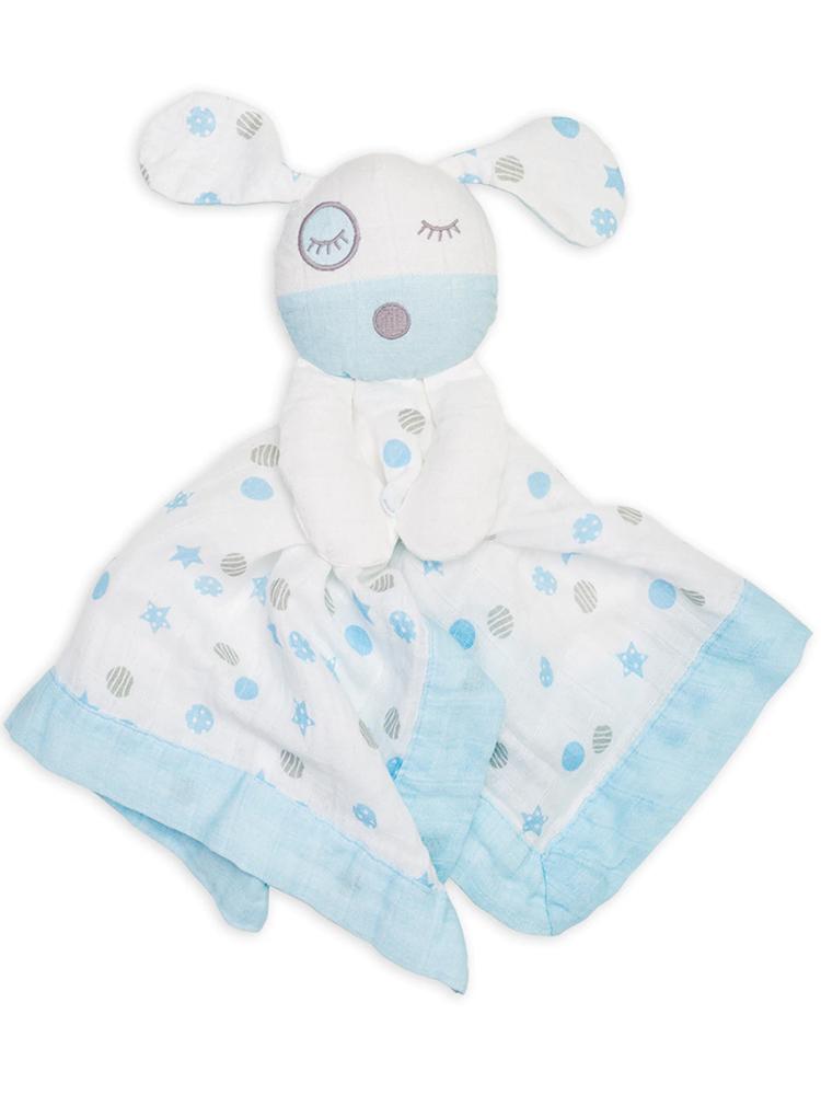 Muslin Lovie For Baby By Lulujo Blue Puppy