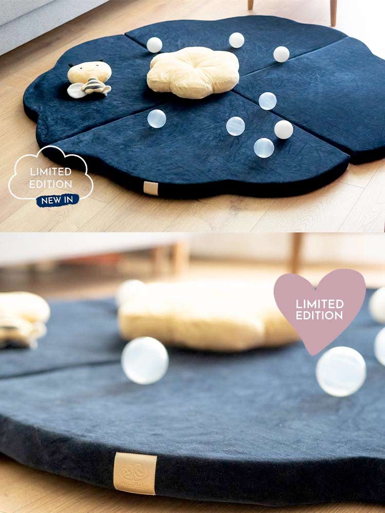 MeowBaby LIMITED EDITION NAVY BLUE Luxury Cloud Foam Baby Play Mat (UK and Europe only) - Stylemykid.com