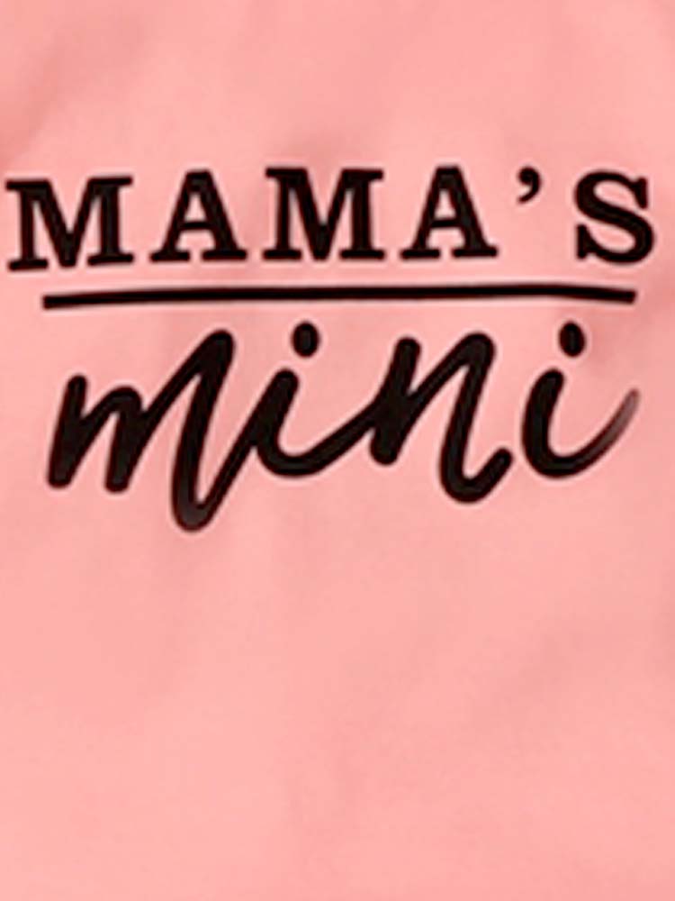 Mama's Mini - Pink and Leopard Print Girls Sweatshirt Top, Joggers & Headband - 9 Months to 3 Years - Stylemykid.com