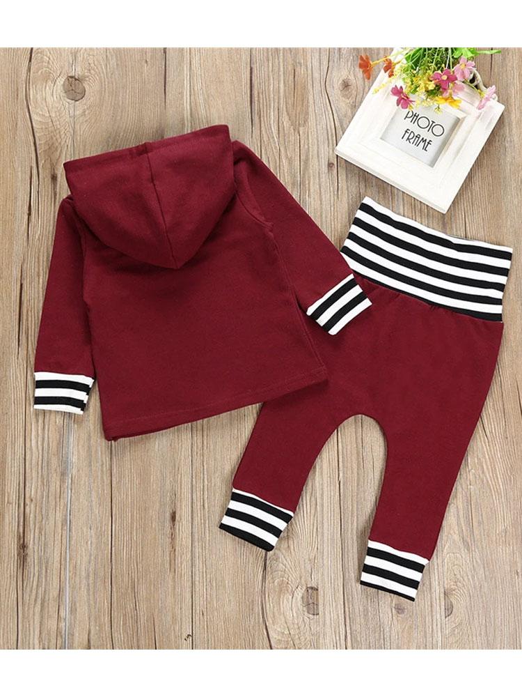 Maroon Munchkin - Two Piece Hoodie and Matching Bottoms 12-18 months - Stylemykid.com