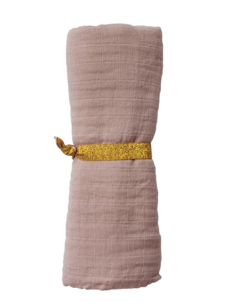 Organic Multiuse Swaddle Wrap For Baby By Fabelab - Extra Large 1.2m Mauve