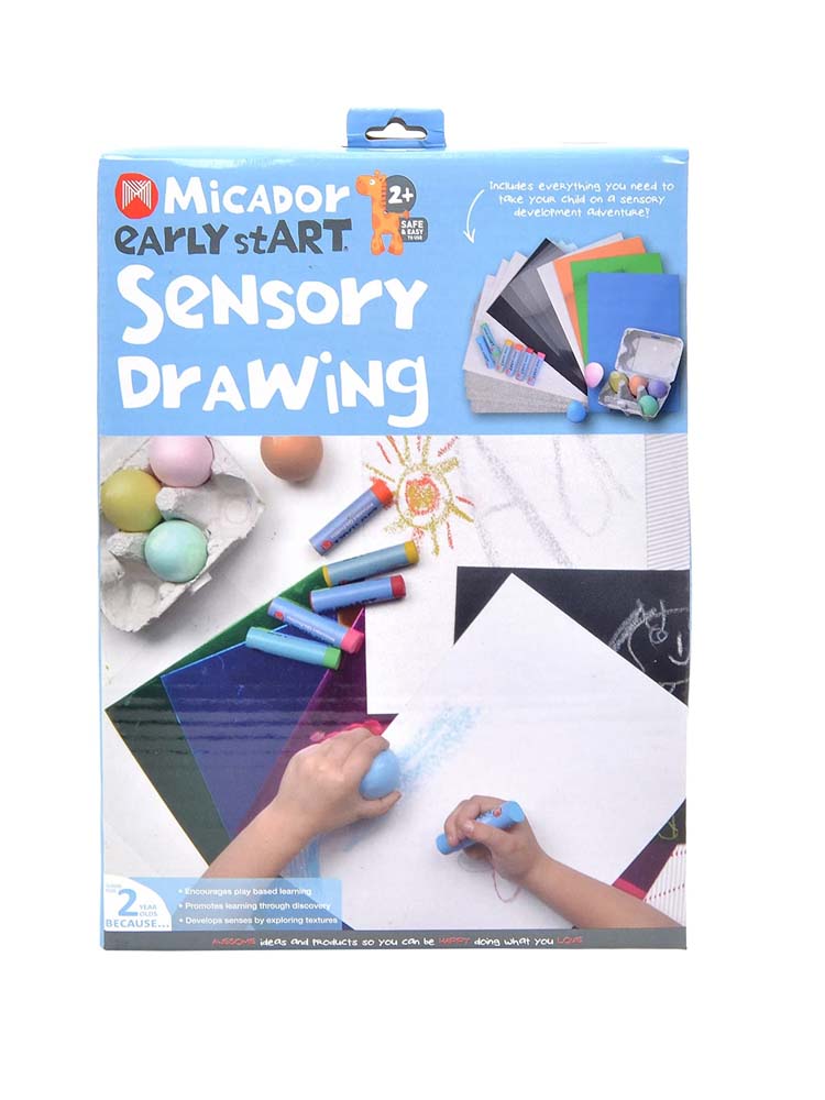 Micador early stART - Sensory Drawing Pack - Chalks, Crayons and Cards - Stylemykid.com