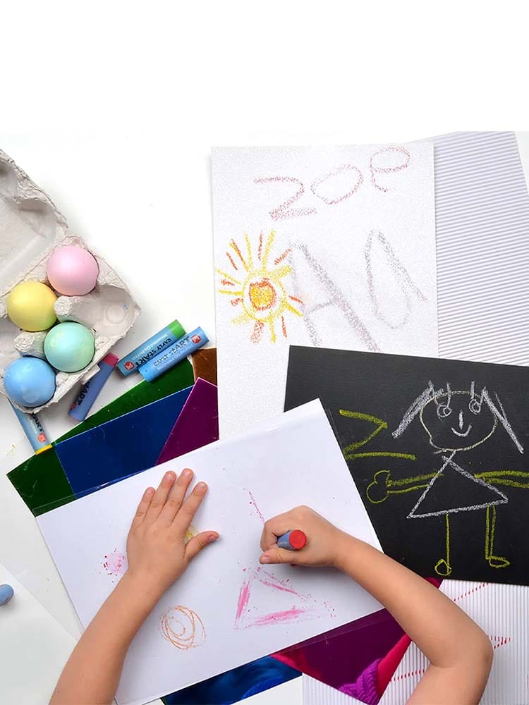 Micador early stART - Sensory Drawing Pack - Chalks, Crayons and Cards - Stylemykid.com