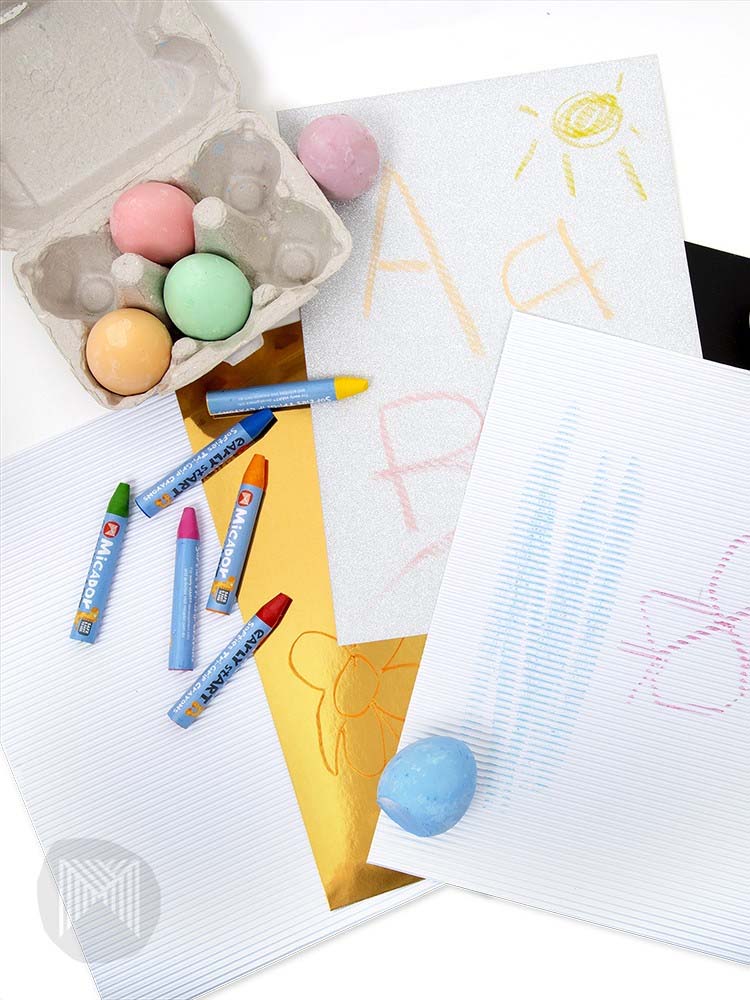 Micador early stART - Sensory Drawing Pack - Chalks, Crayons and Cards - Stylemykid.com