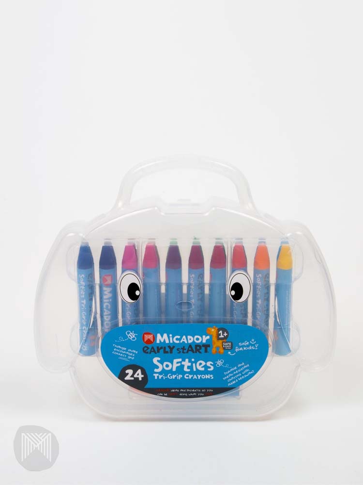 Micador early stART - Softies Tri-Grip Crayons 24 Case - Stylemykid.com