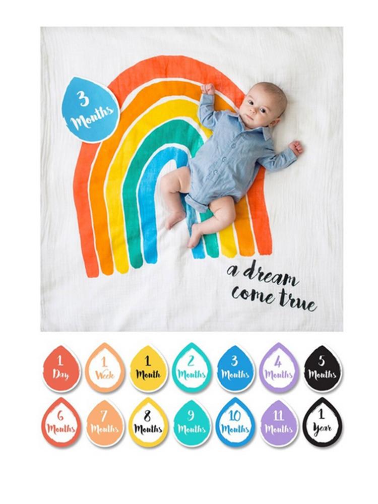 Swaddle And Cards First Year For Baby By Lulujo Dream Come True