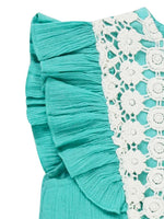 Lilly & Sid Organic - Mint Green & White Lace Baby & Little Girl Dress - Stylemykid.com