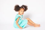 Lilly & Sid Organic - Mint Green & White Lace Baby & Little Girl Dress - Stylemykid.com