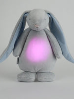 Moonie Humming Friend Baby Night Light & Sleep Aid - SKY - grey with blue ears - Stylemykid.com