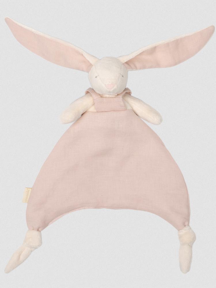 Moonie DouDou Baby Comforter Cuddly Toy Bunny - Powder - Stylemykid.com