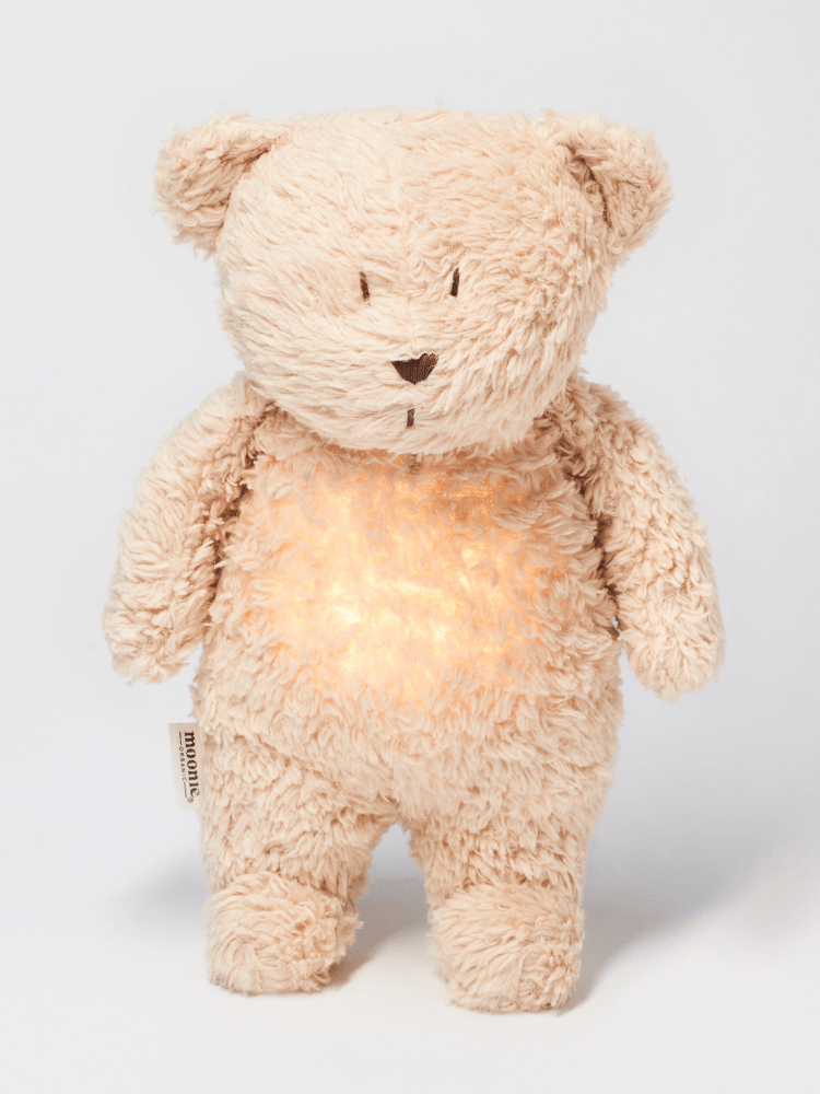Moonie - Humming Bear with Nightlight - Sand - Stylemykid.com