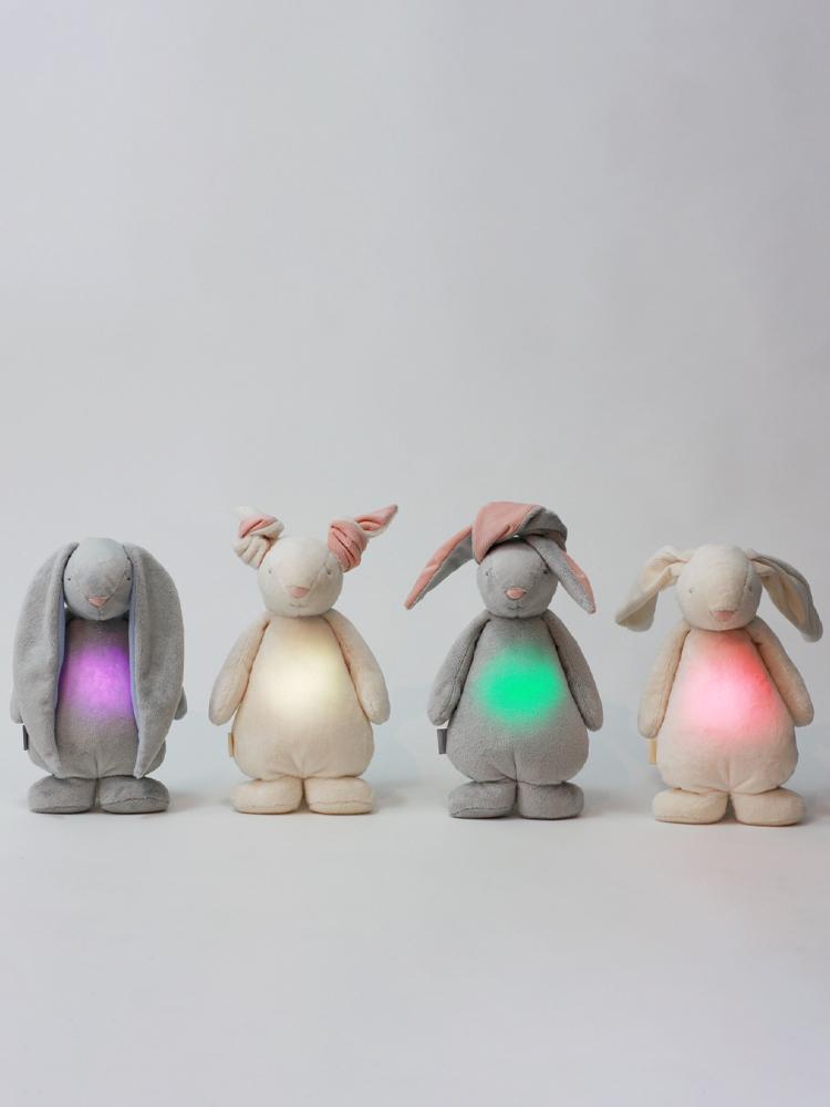 Moonie Humming Friend Baby Night Light & Sleep Aid - SILVER Grey - Stylemykid.com