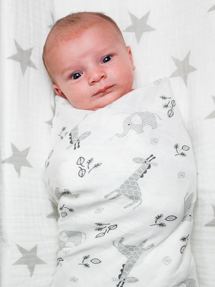 Muslin Swaddle For Baby By Lulujo Afrique
