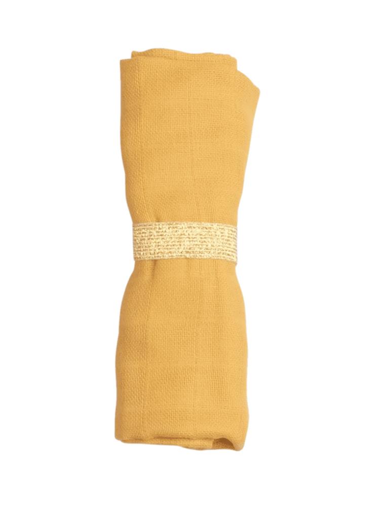 Organic Multiuse Swaddle Wrap For Baby By Fabelab - Extra Large 1.2m Ochre
