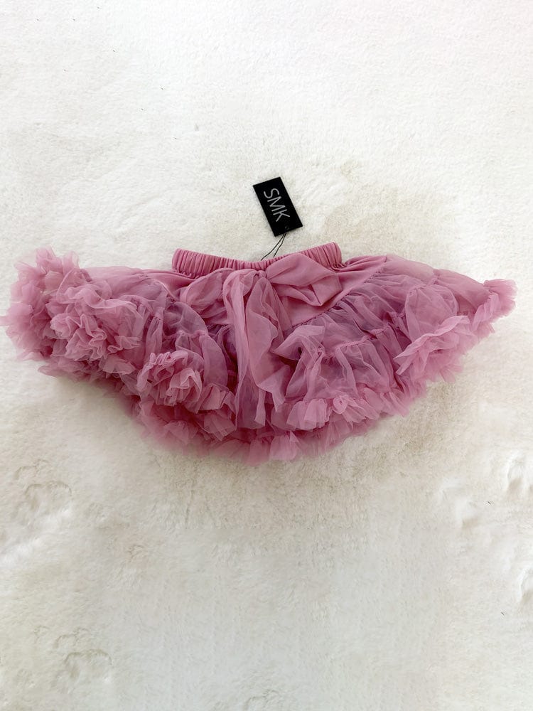 Layered Tutu Party Skirt with Bow Detail - Blush Pink 0 TO 2 YEARS - Stylemykid.com