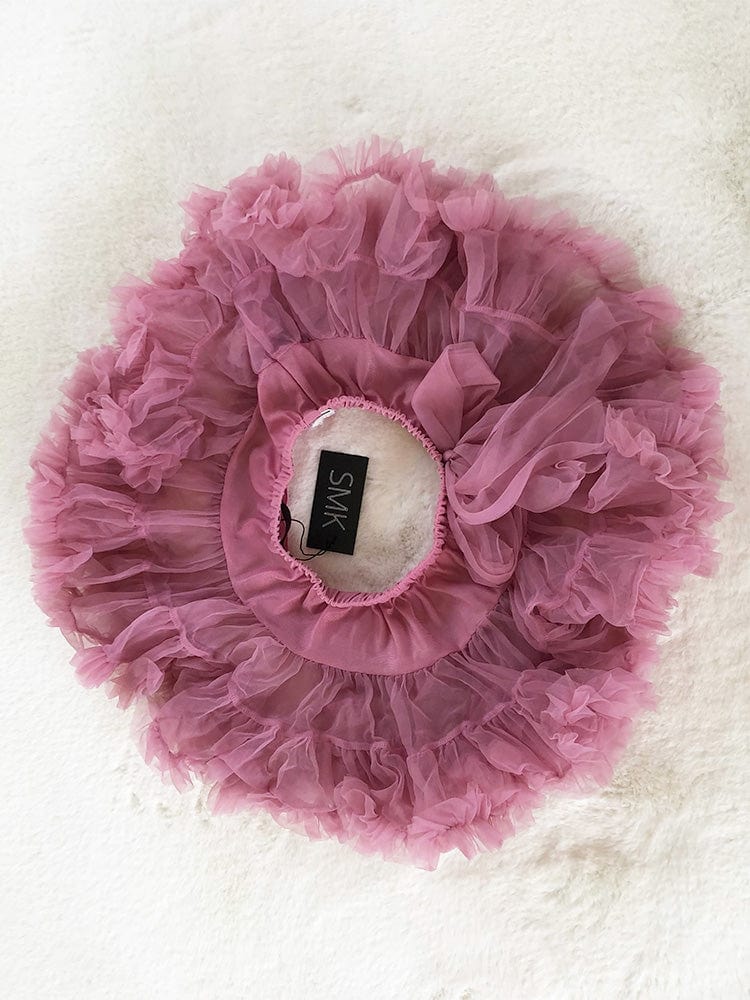 Layered Tutu Party Skirt with Bow Detail - Blush Pink 0 TO 2 YEARS - Stylemykid.com