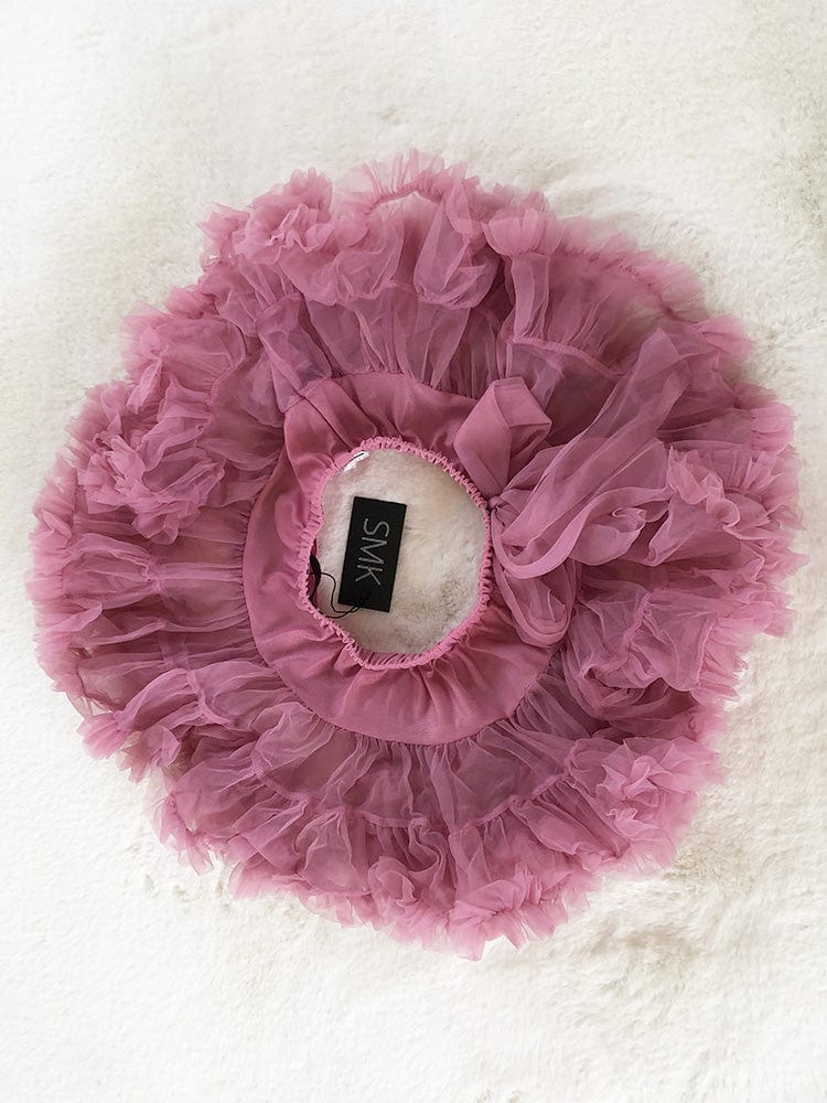 Layered Tutu Party Skirt with Bow Detail - Blush Pink 0 TO 2 YEARS - Stylemykid.com
