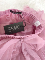Layered Tutu Party Skirt with Bow Detail - Blush Pink 0 TO 2 YEARS - Stylemykid.com