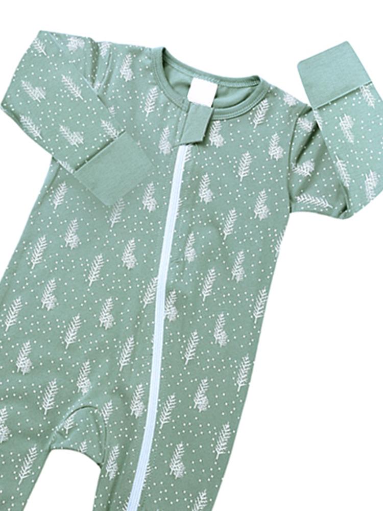 Pale Green Heather Zip Sleepsuit with Feet & Hand Cuffs (18to24M only) - Stylemykid.com