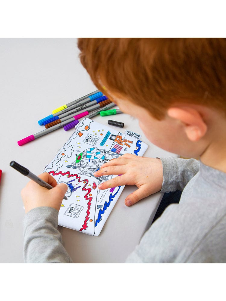 eatsleepdoodle - Pencilcase Colour and Learn - Space Explorer - Stylemykid.com