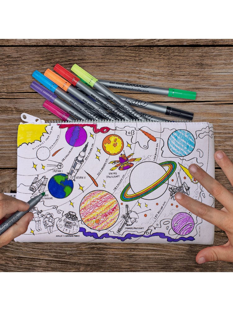 eatsleepdoodle - Pencilcase Colour and Learn - Space Explorer - Stylemykid.com