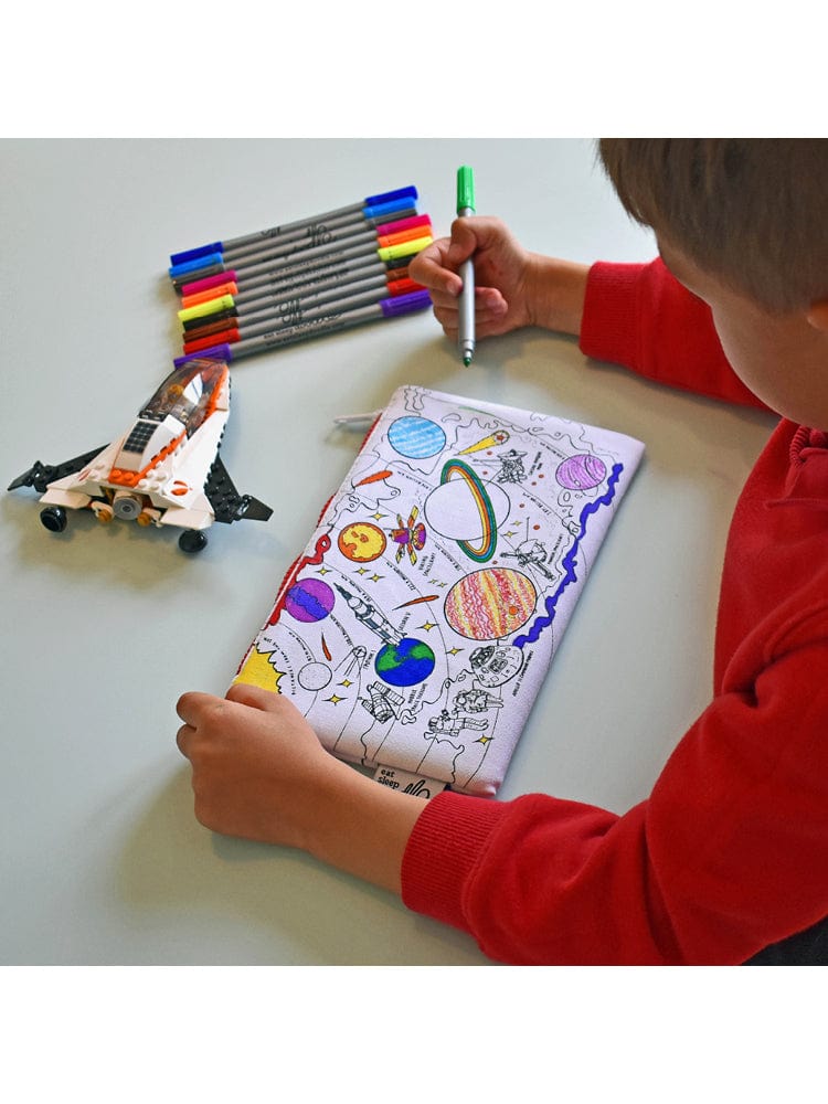eatsleepdoodle - Pencilcase Colour and Learn - Space Explorer - Stylemykid.com