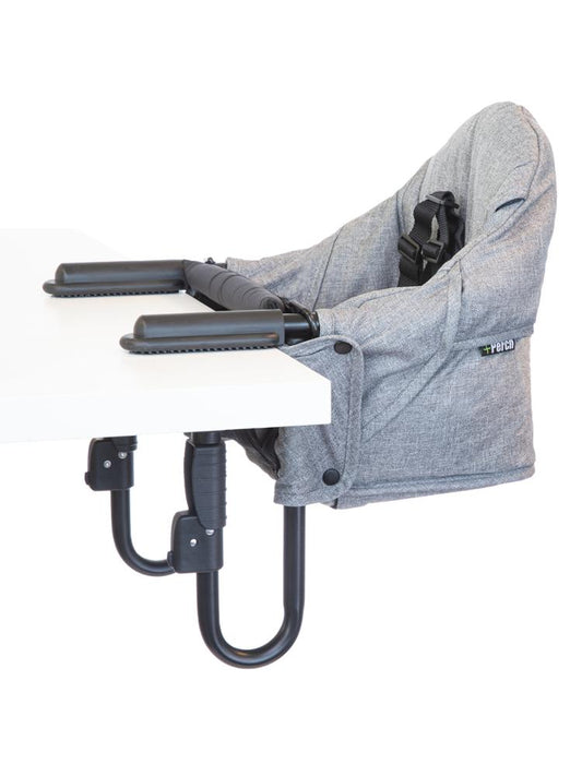 Portable High Chair - Guzzie & Guss Perch Perch Hook On High Chair - Salt & Pepper - Stylemykid.com