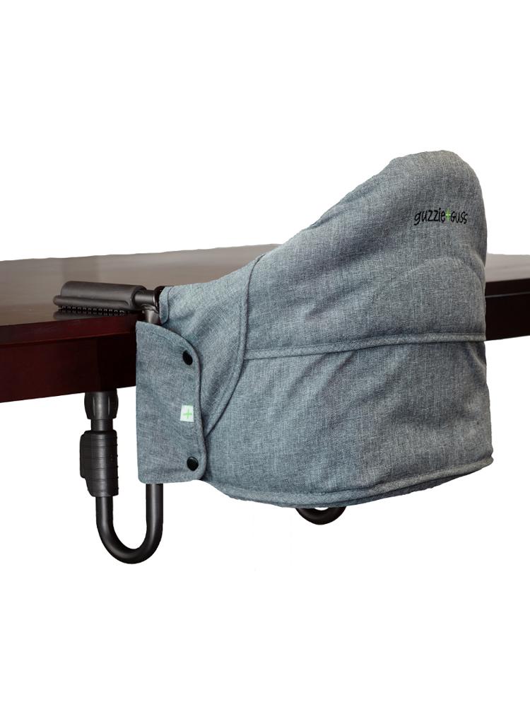 Portable High Chair - Guzzie & Guss Perch Perch Hook On High Chair - Salt & Pepper - Stylemykid.com