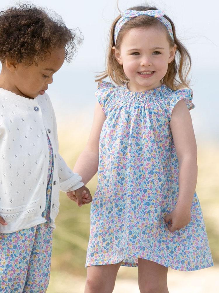 KITE Organic - Pretty Picnic Floral Dress with Matching Pants - 3 to 6 months - Stylemykid.com