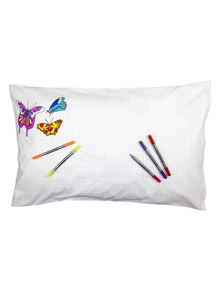 eatsleepdoodle - Pillowcase Colour and Learn - Butterfly - Stylemykid.com