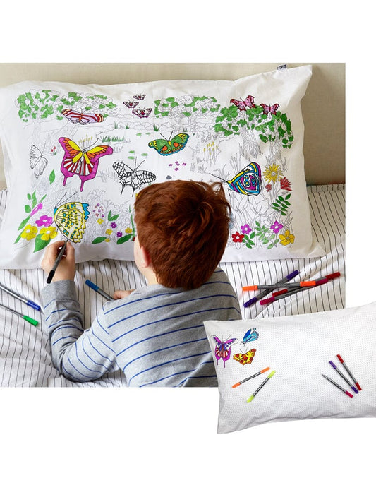 eatsleepdoodle - Pillowcase Colour and Learn - Butterfly - Stylemykid.com