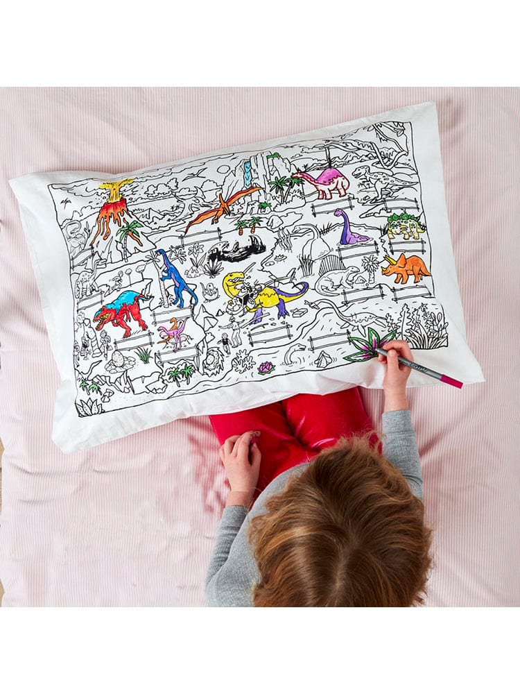 eatsleepdoodle - Pillowcase Colour and Learn - Dinosaurs - Stylemykid.com