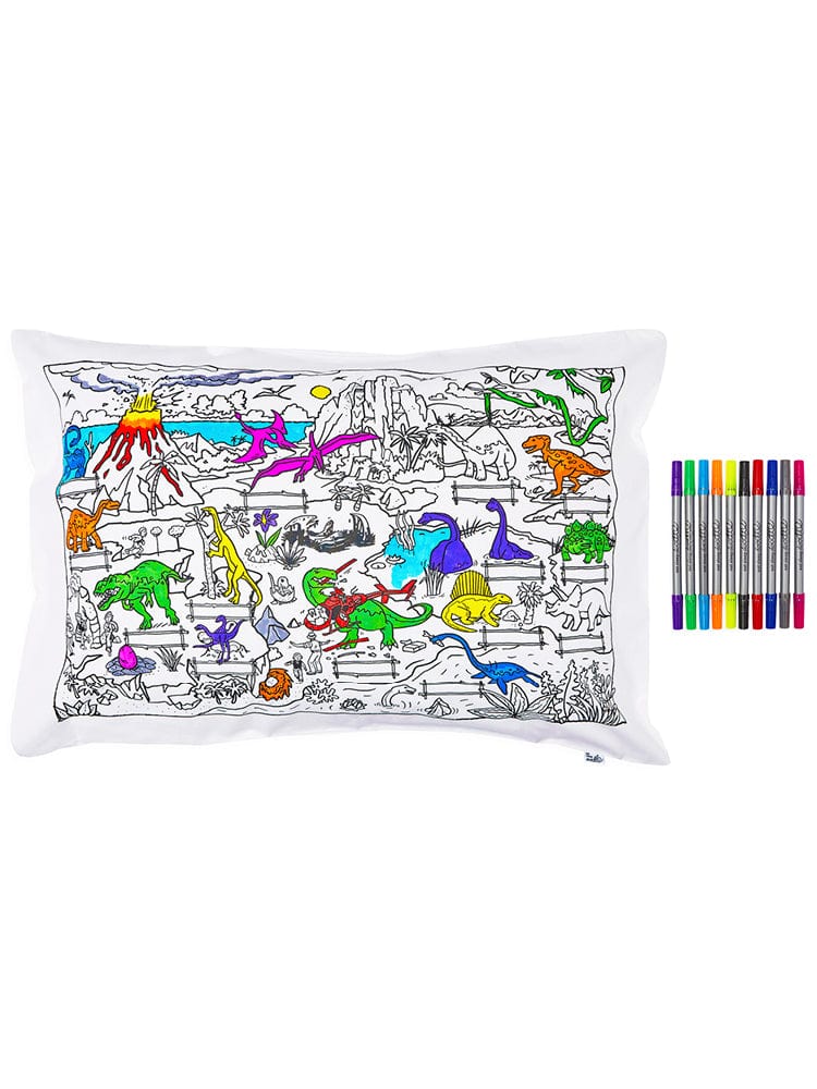 eatsleepdoodle - Pillowcase Colour and Learn - Dinosaurs - Stylemykid.com