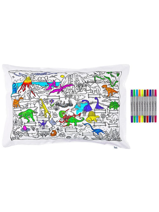 eatsleepdoodle - Pillowcase Colour and Learn - Dinosaurs - Stylemykid.com