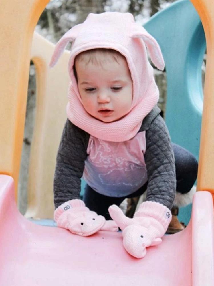Zoocchini - Kids Knit Mittens - Beatrice The Bunny 12 to 24 months - Stylemykid.com